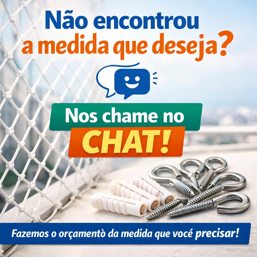 Kit de tela de proteção para janela e sacada