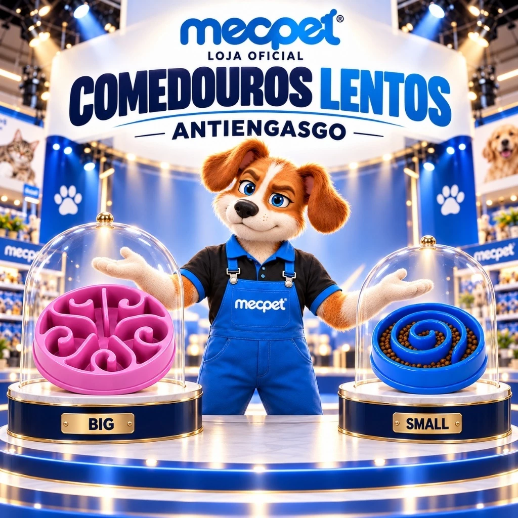 Comedouro lento anti-engasgo
