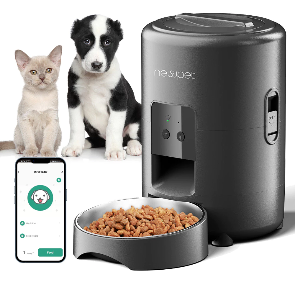Alimentador automático com wi-fi e temporizador